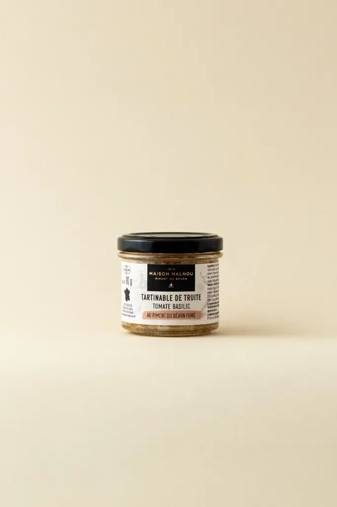 Tartinable de Truite tomate basilic